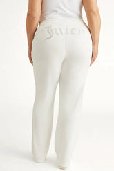 Plus-Size OG Big Bling Velour Track Pants