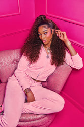 Angel Couture Big Bling Velour Hoodie