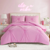 Amora Gathered Heart Comforter Set