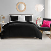 Solid Velour Comforter Set