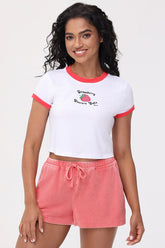 Strawberry Ringer Tee