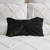 Velvet Bow Decorative Pillow