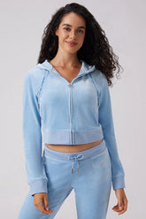 Angel Couture Big Bling Velour Hoodie