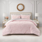 Kiss Pleat Micromink Comforter Set