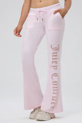 30th Birthday Big Bling Snap Pocket Velour Pants