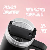 Glam Logo Stainless Steel Water Bottle