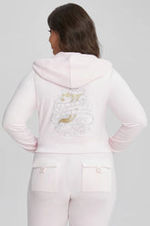 Plus-Size Thirty Flirty and Juicy Velour Hoodie