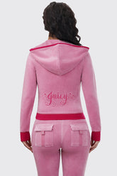 Sweetheart Cotton Velour Hoodie
