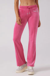 Angel Couture Big Bling Velour Track Pants