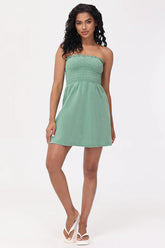 Towel Terry Smocked Dress