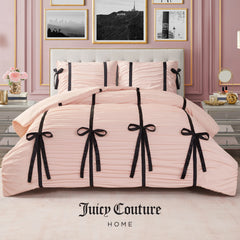 Amelie Bows Ruched Comforter Set
