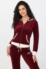 Sweetheart Cotton Velour Hoodie