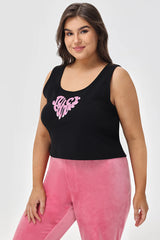Plus-Size Heart Juicy Tank