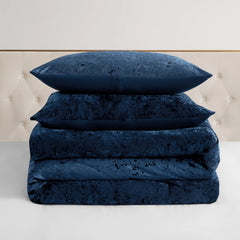 Crushed Velvet Comforter Set