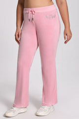 Plus-Size Angel Couture Big Bing Velour Track Pants