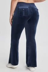 Plus-Size 30th Birthday Snap Pocket Velour Pants
