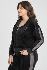 Plus-Size 30th Birthday Relaxed Scottie Velour Hoodie