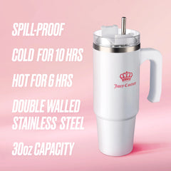 Glam Logo Stainless Steel Water Bottle