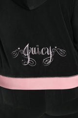 Plus-Size Sweetheart Cotton Velour Hoodie