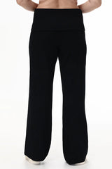 Plus-Size Low Rise Knit Flare Pants