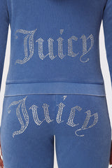 Big Bling Towel Terry Zip Hoodie