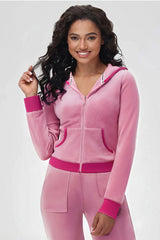 Sweetheart Cotton Velour Hoodie