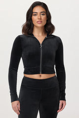 Cropped Mockneck Jacket