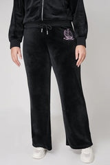 Plus-Size Wide Leg Track Pants