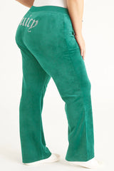 Plus-Size OG Big Bling Velour Track Pants