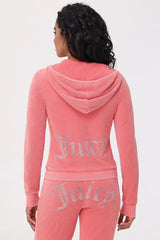 Big Bling Towel Terry Zip Hoodie