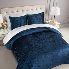 Crushed Velvet Comforter Set