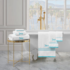 Neon Border Bath Towel Set