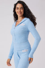 Angel Couture Knitwear Patch Hoodie