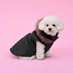 Pet Faux Fur Hooded Jacket