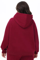 Plus-Size Oversized Fleece Scottie Dog Hoodie