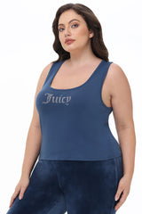 Plus-Size Small Bling Tank Top