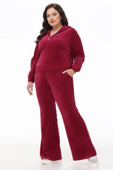 Plus-Size Heritage Cotton Velour Track Pants