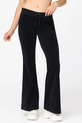 Hollywood Scottie Snap Pocket Cotton Velour Track Pants