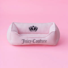 Crown Bling Black Pet Bed
