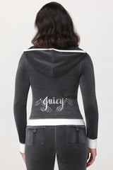 Sweetheart Cotton Velour Hoodie