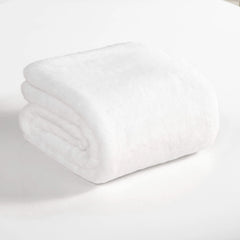 Solid Rabbit Mink Faux Fur Throw Blanket