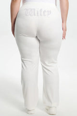 Wifey Customizable Big Bling Velour Track Pants