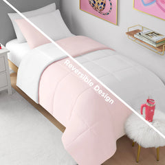 Box Stitch Reversible Comforter Set