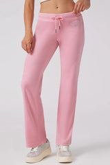 Angel Couture Big Bling Velour Track Pants