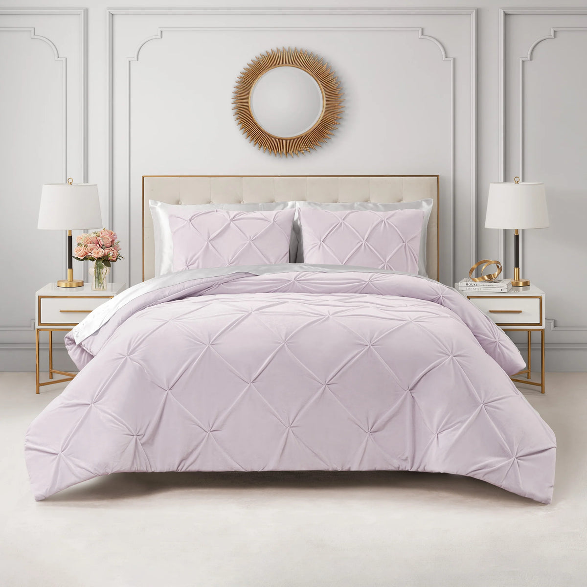 Kiss Pleat Micromink Comforter Set
