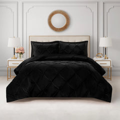 Kiss Pleat Micromink Comforter Set