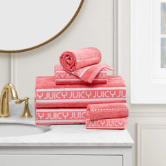 Plush Stripe Bath Towel Set