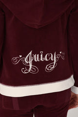 Sweetheart Cotton Velour Hoodie