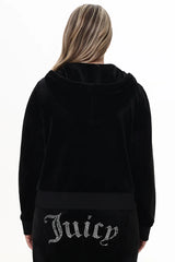 Plus-Size Front Bling Hoodie