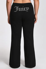 Plus-Size Angel Couture Wide Leg Fleece Pants